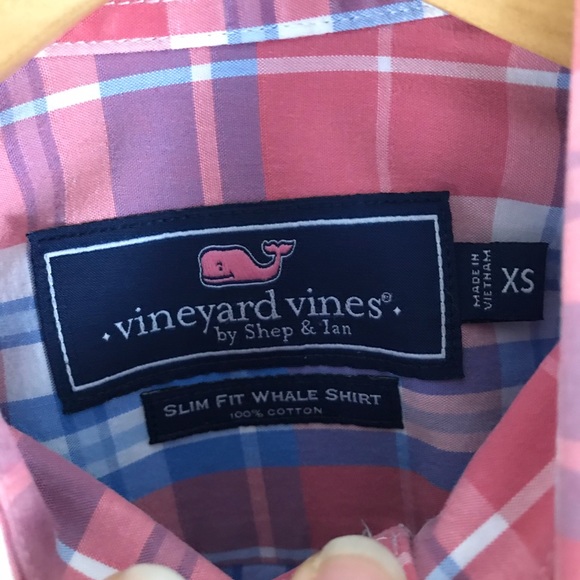 Vineyard Vines Slim Fit Whale Shirt Plaid XS - Picture 4 of 6